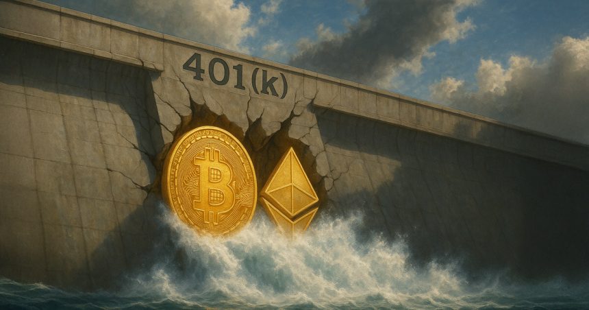 Trump 401K orders to drive Ethereum into Bitcoin, up to $122 billion through default flow