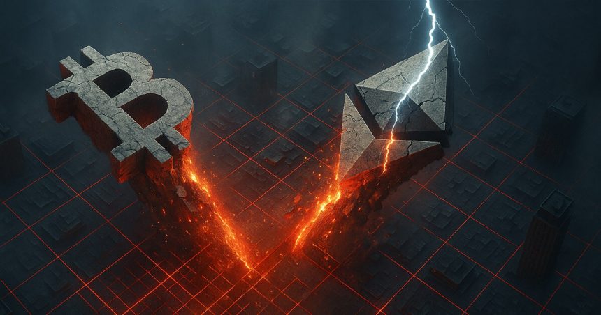 US Bitcoin and Ethereum ETFs face a billion dollar outflow in market dip