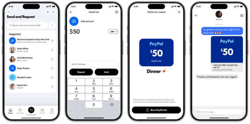 PayPal will add a new one-to-one payment link to support Crypto soon
