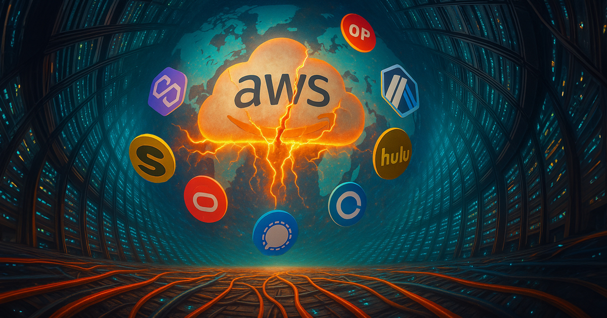 How today's AWS glitch brought down Coinbase, ETH L2, and half of the internet