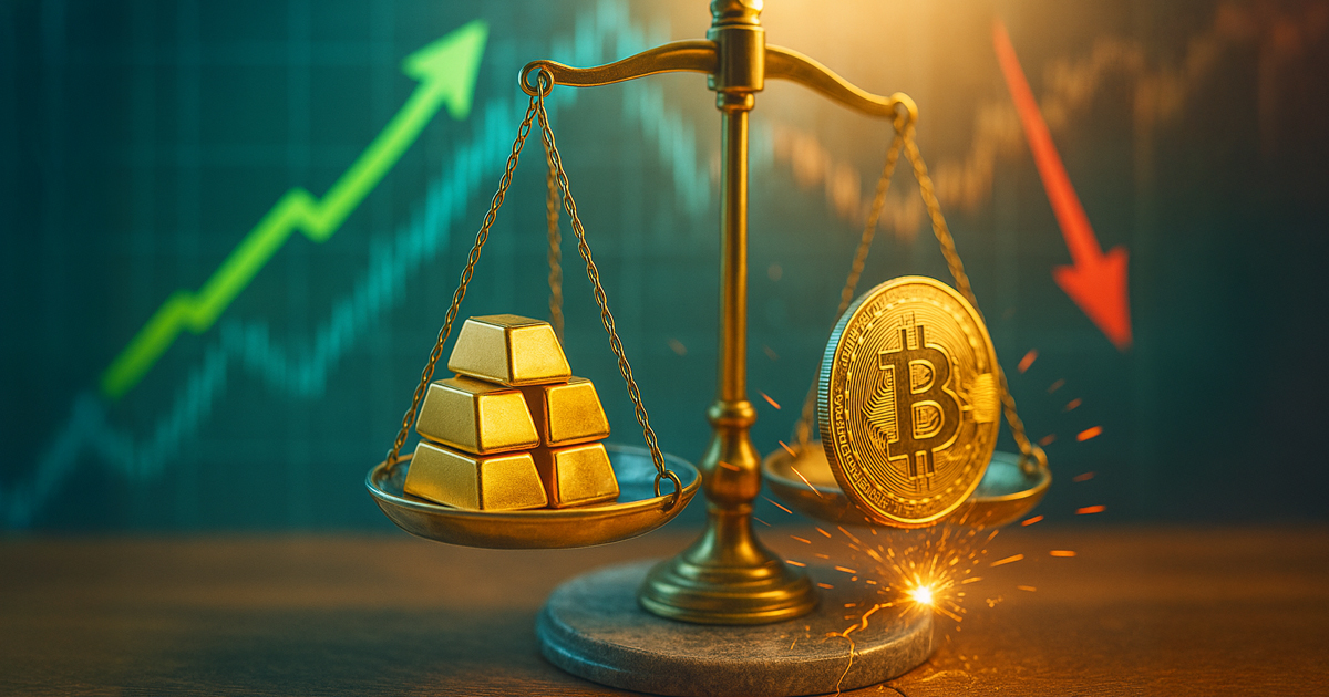 Why is the price of gold rising while Bitcoin is struggling?