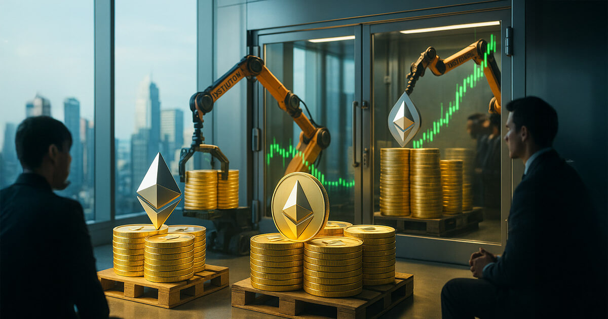 After Bitcoin crashed, financial institutions acquired 128,718 ETH as a buyout.
