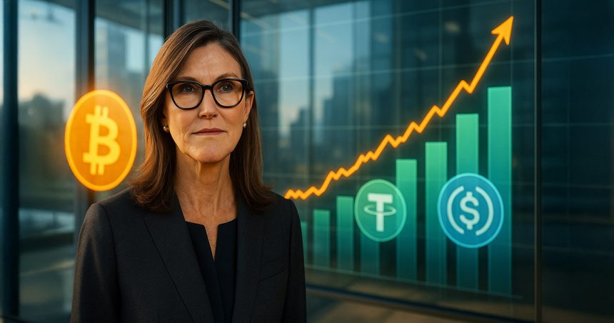 Cathie Wood Revises Bitcoin Predictions Following Rise of Stablecoins