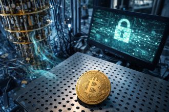 Bitcoin encryption is not at risk from quantum computers for one simple reason. That's because Bitcoin encryption doesn't actually exist.
