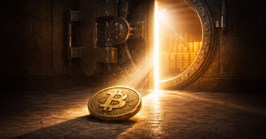 Bitcoin follows a modest lag pattern versus gold, with $130,000 target triggered immediately