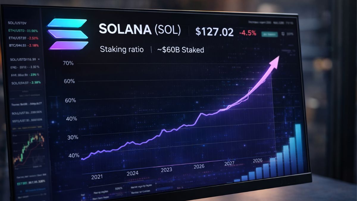 Solana staking hits all-time high