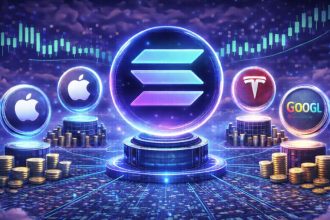 Solana tops tokenized stocks by market cap at $874.19M as the sector hits $1.2B, backed by xStocks growth and rising holders.