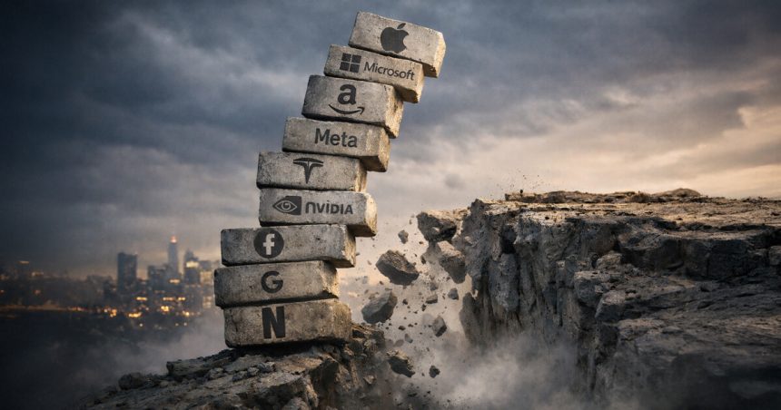 40% of the S&P 500's value is contained in just 10 stocks, and Bitcoin could be next to take a jolt