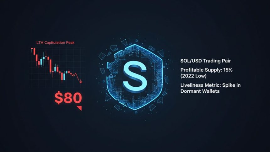 Solana price below $80