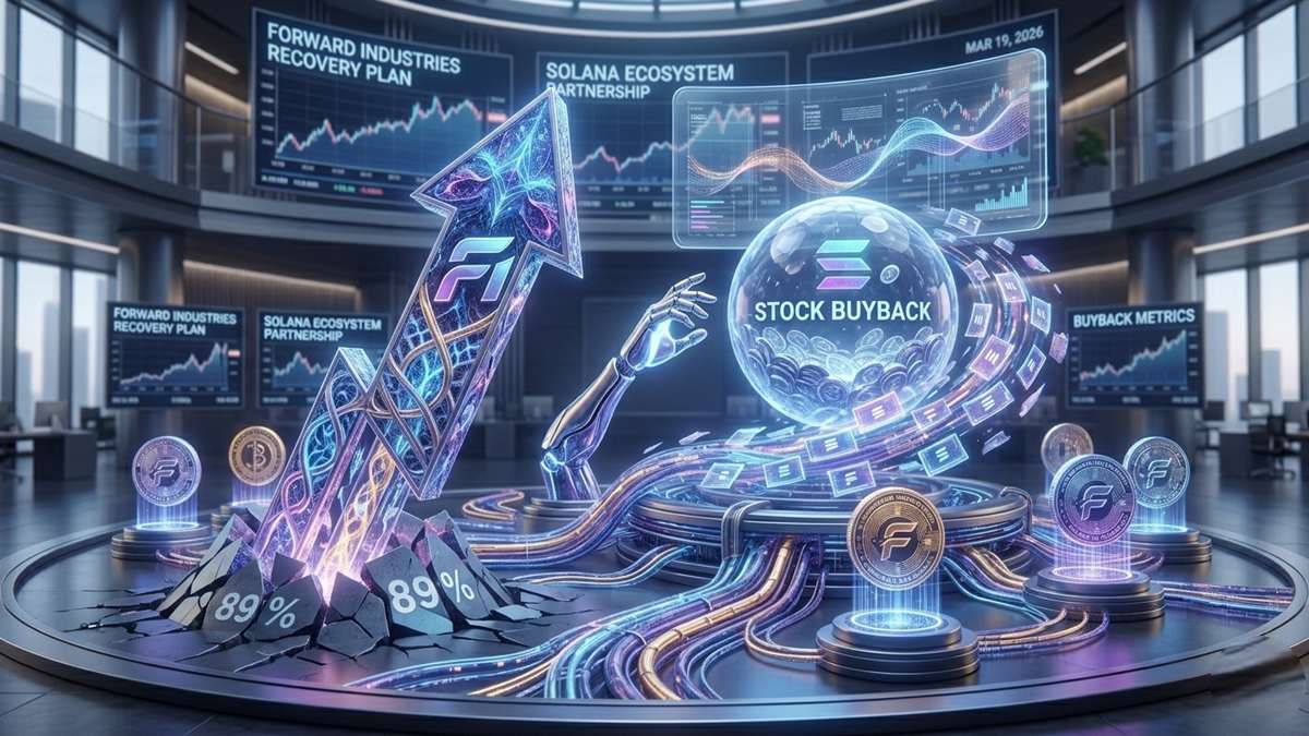 Forward Industries funds a 6-million-share buyback with a Galaxy Digital loan following an 89% drop in its market value.