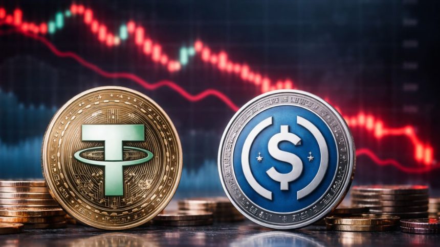 USDT and USDC's dominance weakens