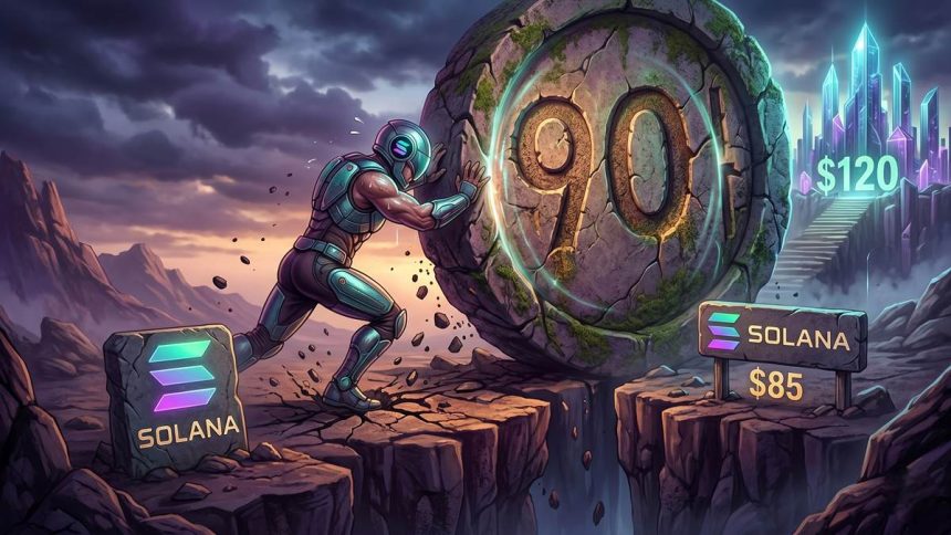 Solana struggles under $90 resistance — watch for next move