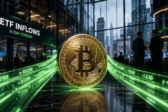 US Bitcoin ETFs are on track for the longest inflow streak this year, with funds reaching nearly 7% of Bitcoin supply