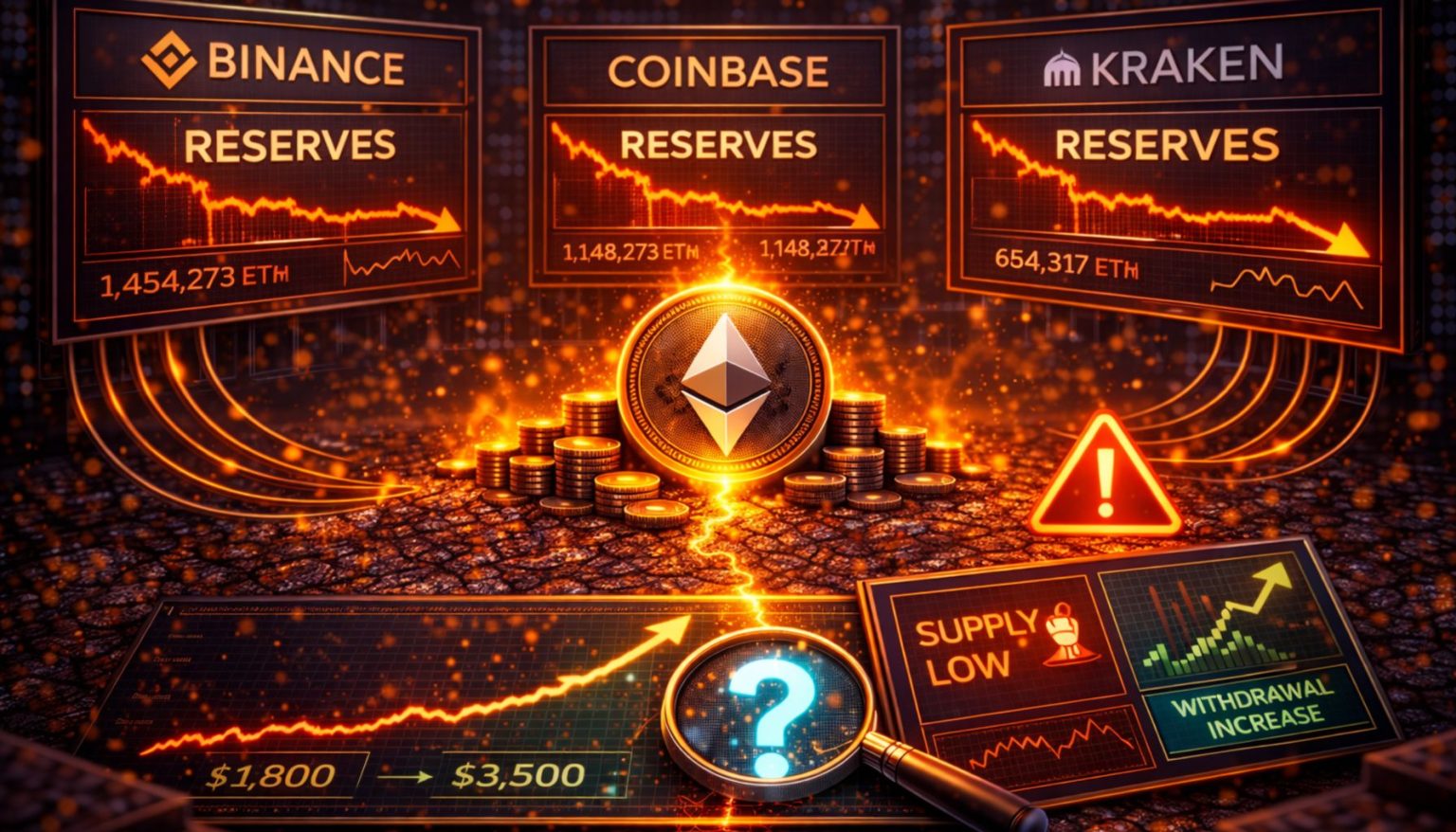 Ethereum Reserves Are Collapsing Across Major Exchanges – Learn What It Signals