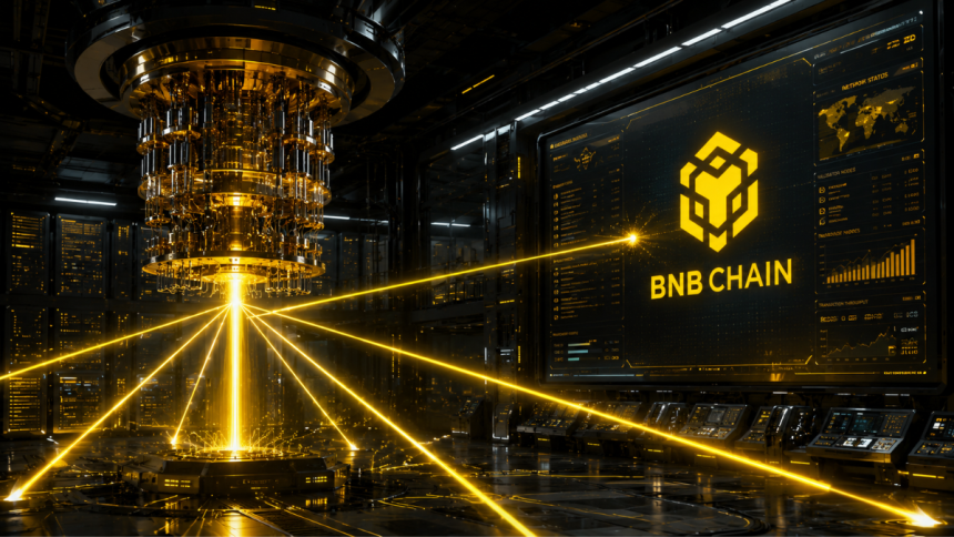 When BNB chain runs post-quantum test, performance decreases by 50%