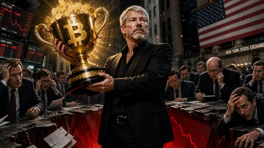 Saylor's strategy to 'sell some of his Bitcoin' after posting a $12.7 billion loss in the first quarter while pointing to a $5 billion Bitcoin profit