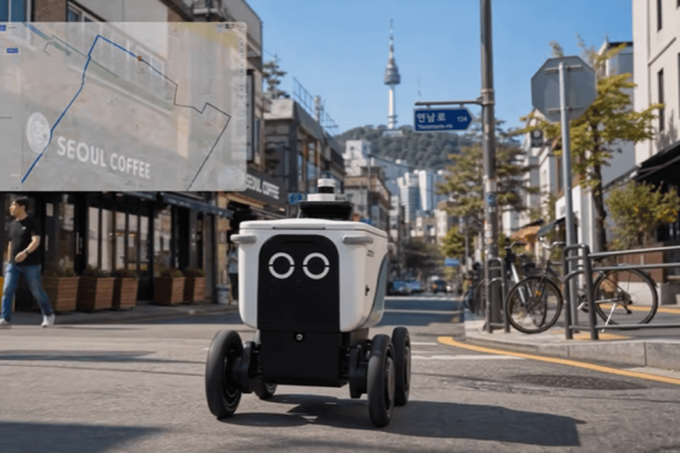 A robot moves around Seoul, pays with cryptocurrencies and doesn't ask anyone anything