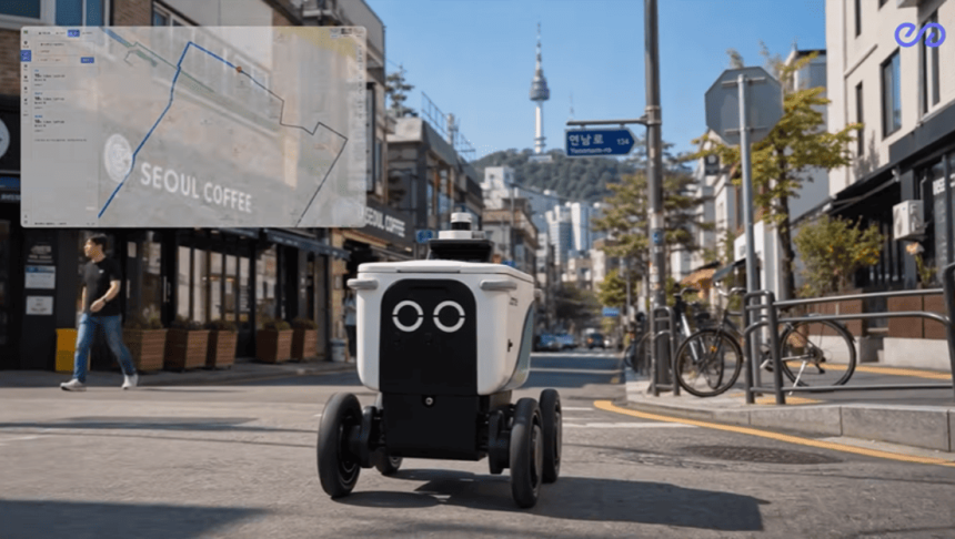 A robot moves around Seoul, pays with cryptocurrencies and doesn't ask anyone anything