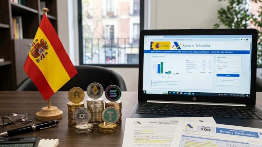 What should I do if I receive a notice from the Spanish Ministry of Finance regarding the use of cryptocurrencies?