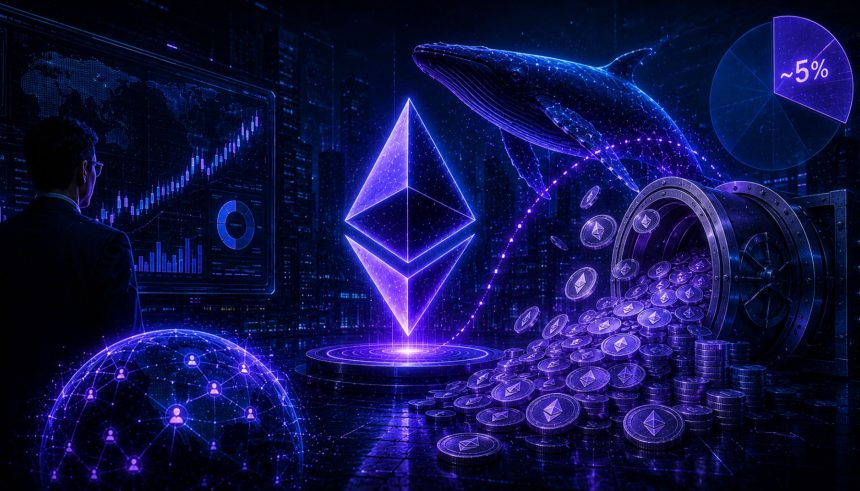 Tom Lee's Bitmine Buys Another $213M In Ethereum, Nears 5% Of ETH Supply