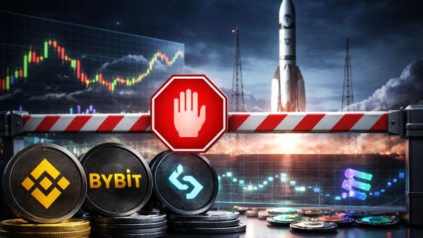 Binance, Bybit, Bitget stop allocating Solana’s SpaceX tokenized shares