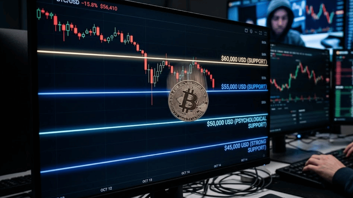 If Bitcoin falls from $60,000, these will be the next important levels
