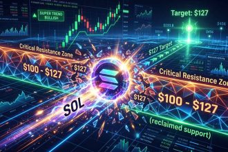 After surpassing $78 on June 30, Solana seeks to confirm a key technical breakout between $100 and $127